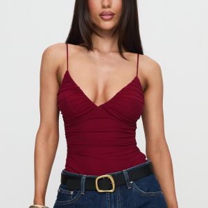 Merril Bodysuit Maroon