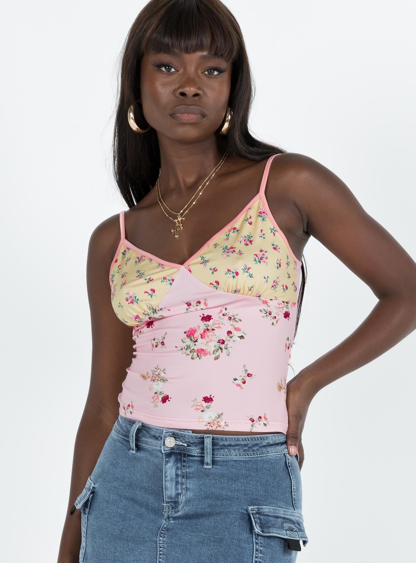Blanchard Top Pink / Yellow - Image 2