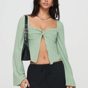 Mani Long Sleeve Top Green