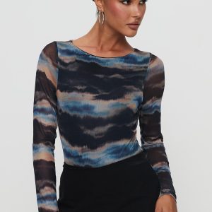 Agate Long Sleeve Bodysuit Multi