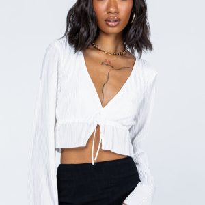 Khari Long Sleeve Top White