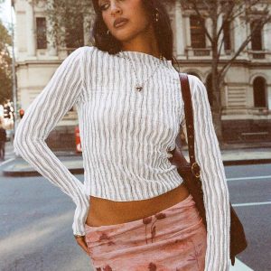 Padra Long Sleeve Top White