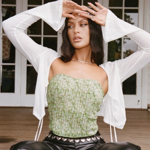 Hallea Strapless Top Multi