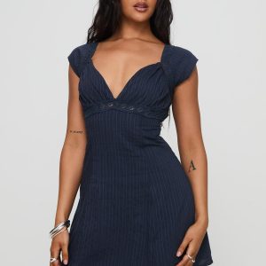 Forever And Always Mini Dress Navy