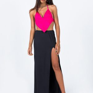 Rosetta Low Rise Maxi Skirt Black