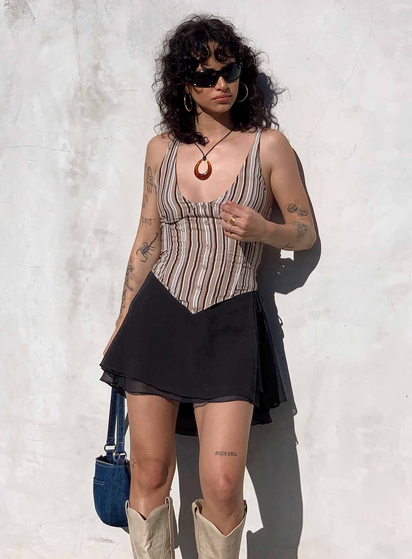 Boda Mini Skirt Black - Image 9