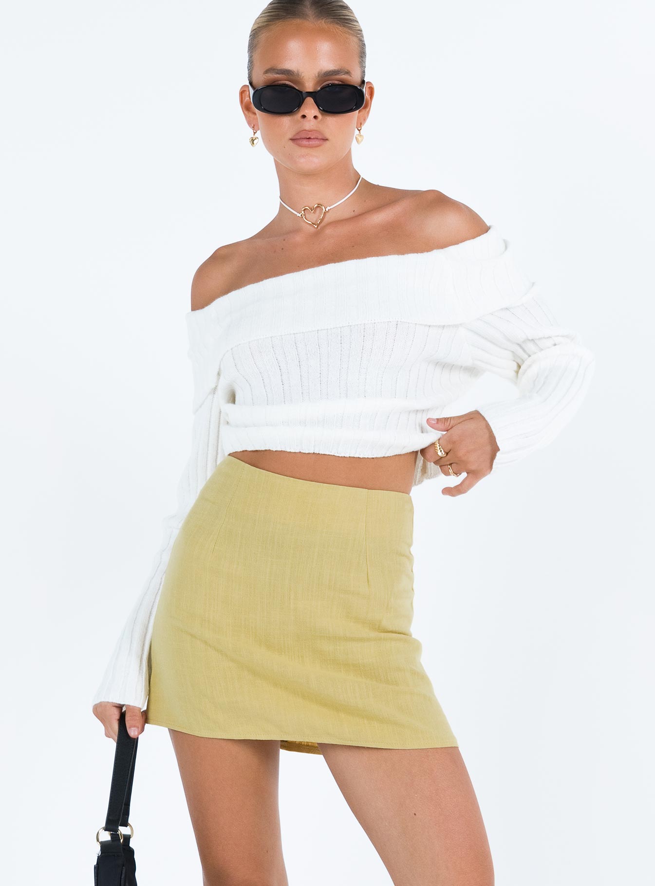 Selby Mini Skirt Lemon - Image 2
