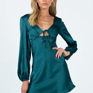 Kayce Long Sleeve Mini Dress Navy