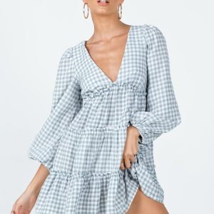 Ainslie Long Sleeve Mini Dress Green