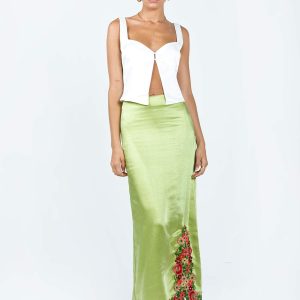 Kenzie Maxi Skirt Green