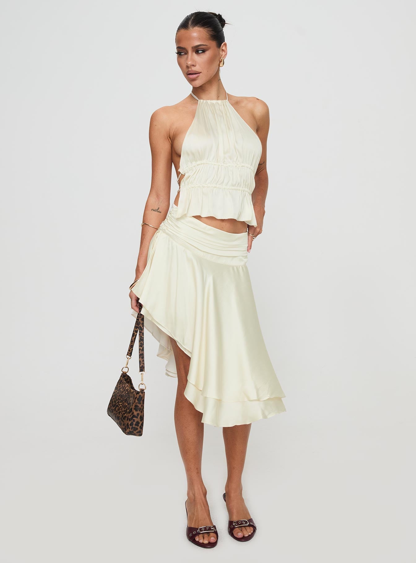Legacy Midi Skirt Ivory - Image 2