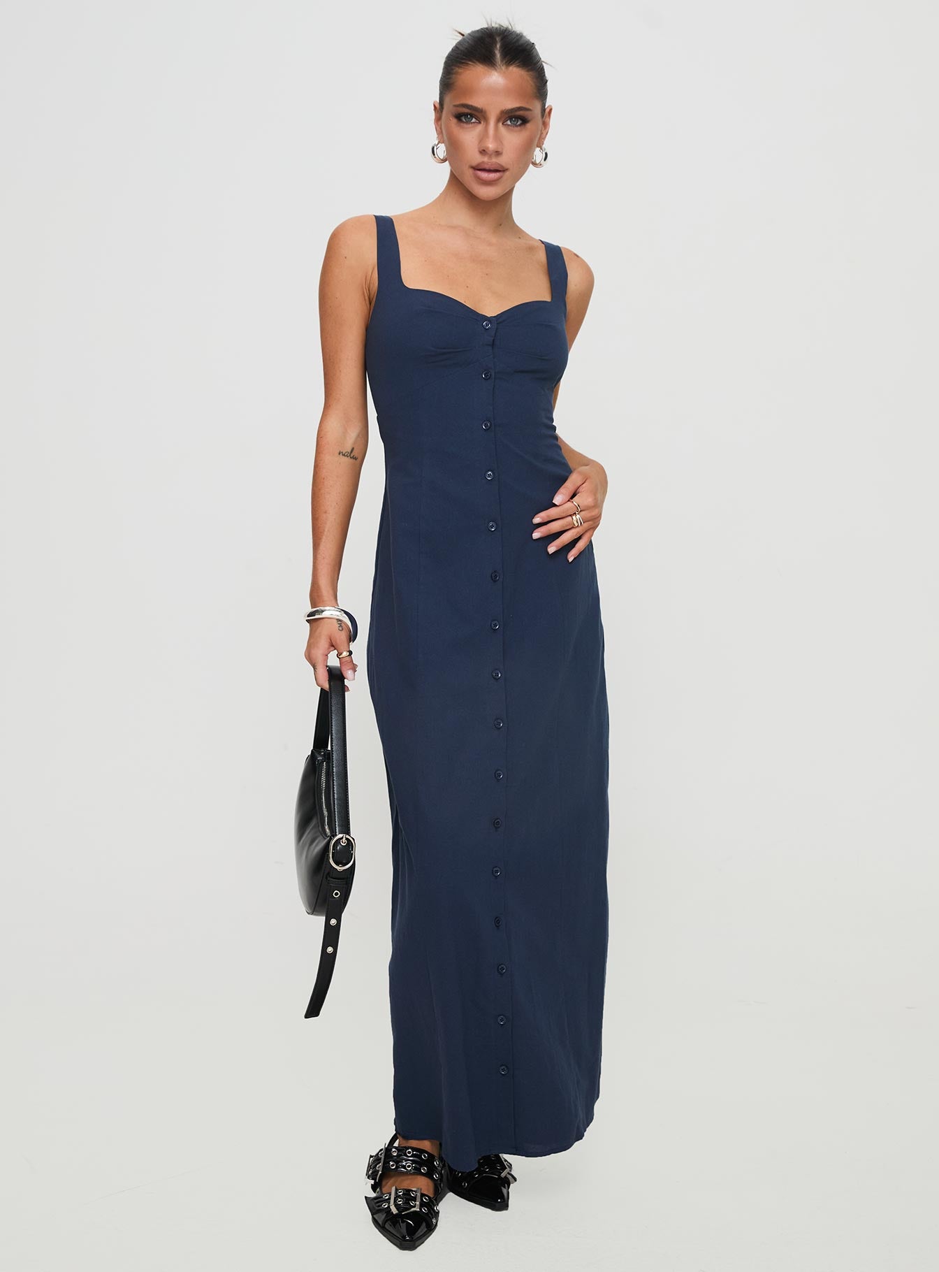 Vaugn Maxi Dress Navy - Image 2