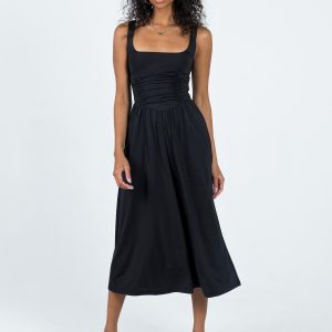 Braddon Midi Dress Black
