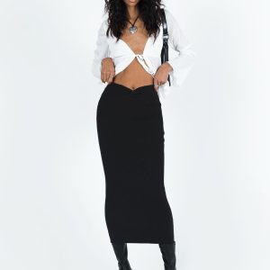 Hatcha Midi Skirt Black