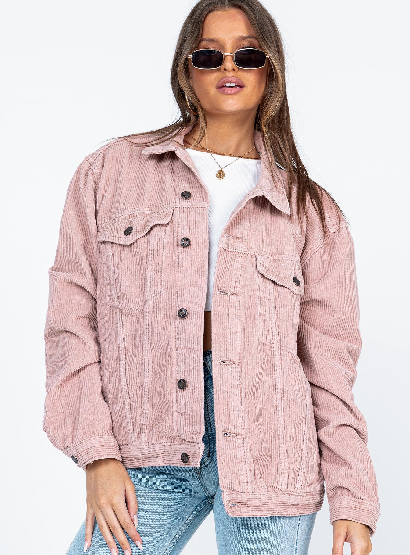 Western Cord Jacket Blush - Image 2