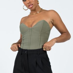 Marishka Bodysuit Khaki