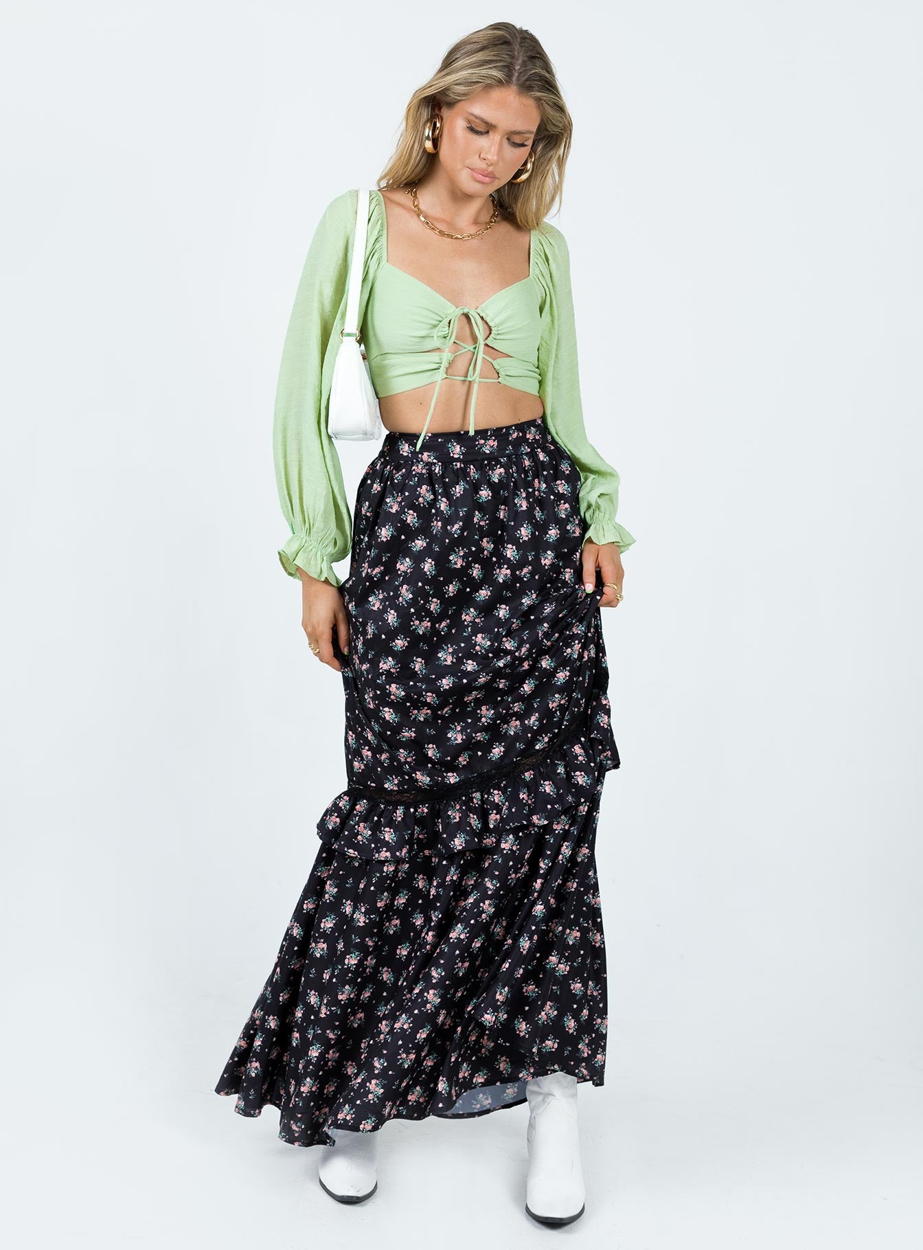 Fowler Maxi Skirt Black - Image 2