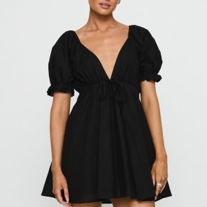 Blissful Mini Dress Black