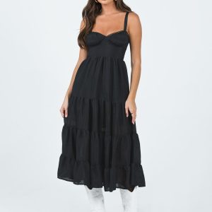 Joella Midi Dress Black