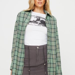 Tollen Shirt Dark Green Check