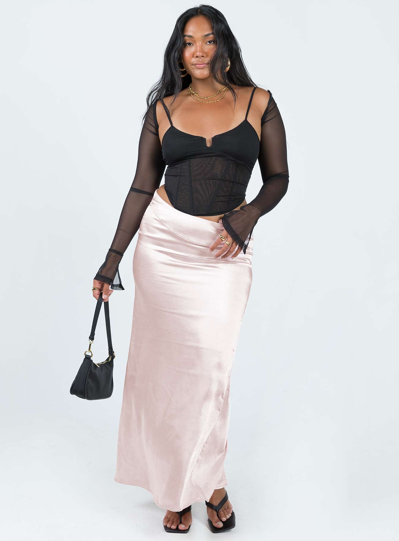 Promenade Maxi Skirt Pink - Image 2
