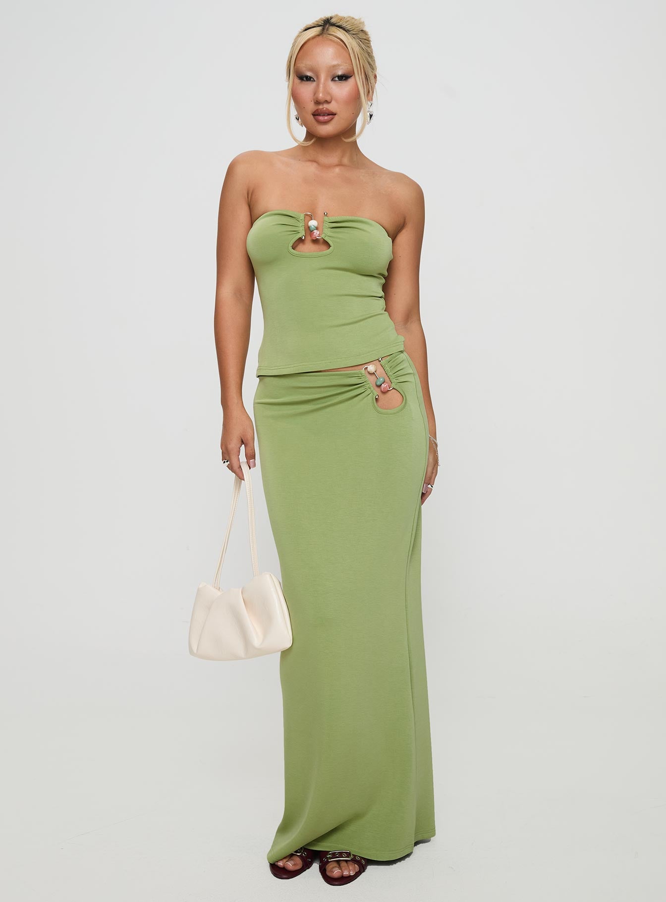 Sun Chaser Maxi Skirt Green - Image 2