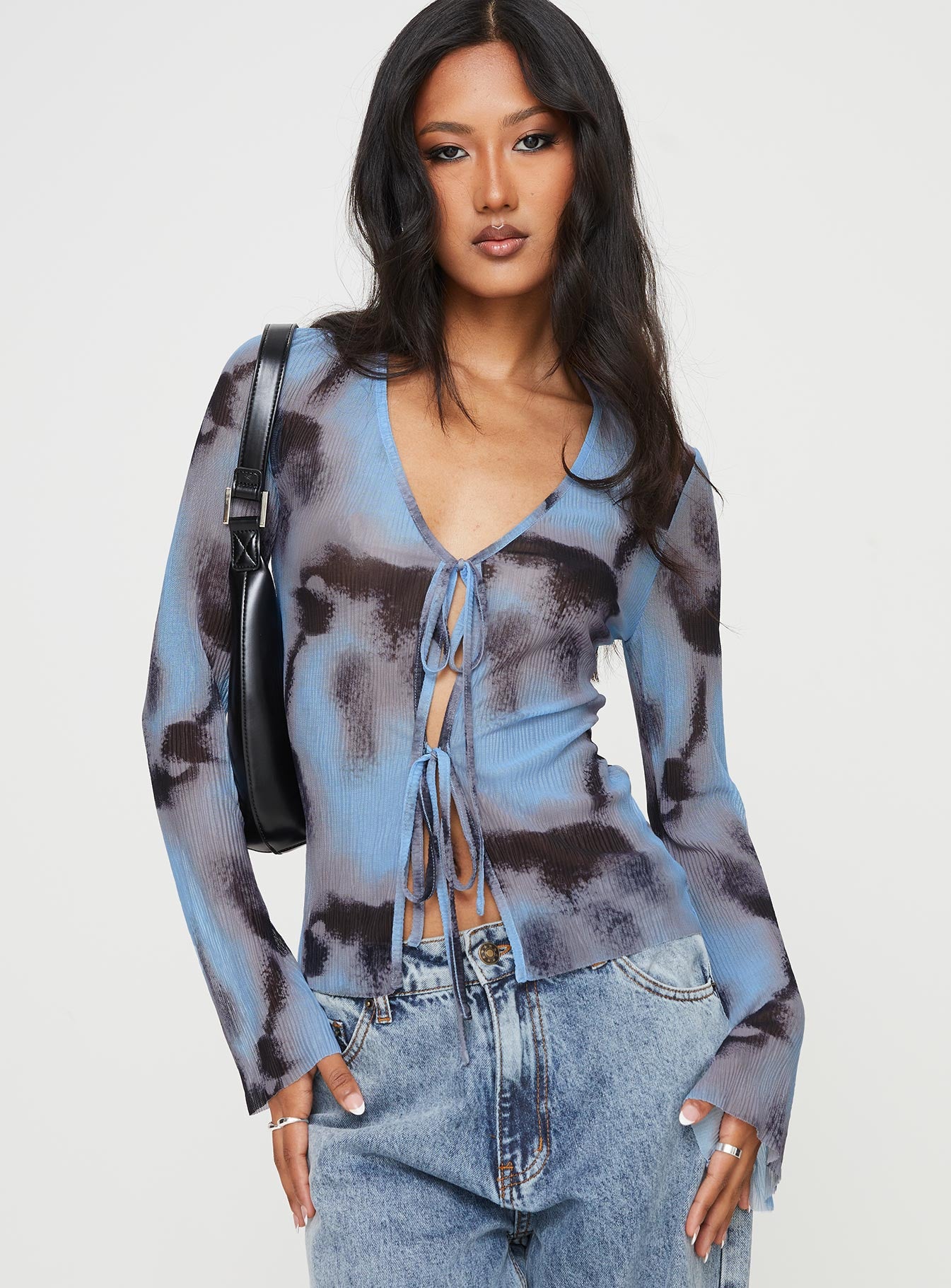 Mallawa Long Sleeve Top Blue - Image 2