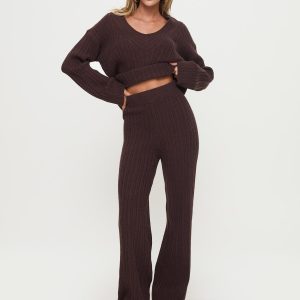 Pillows Knit Set Brown