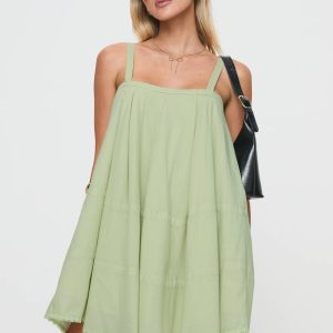 Jubilant Mini Dress Green