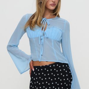 Coates Long Sleeve Top Blue