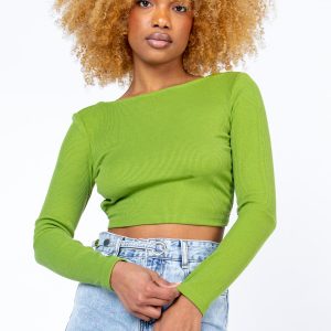 Leonardo Long Sleeve Top Green