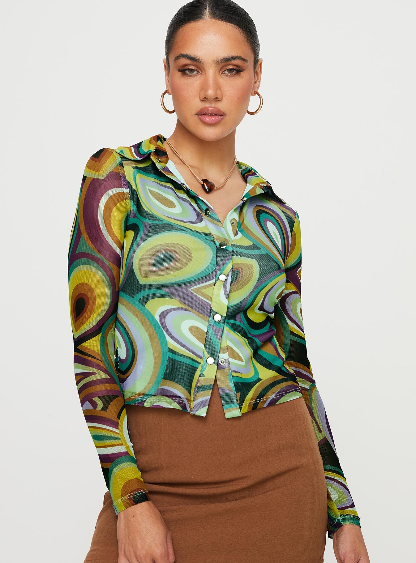 Blanca Long Sleeve Top Multi - Image 2