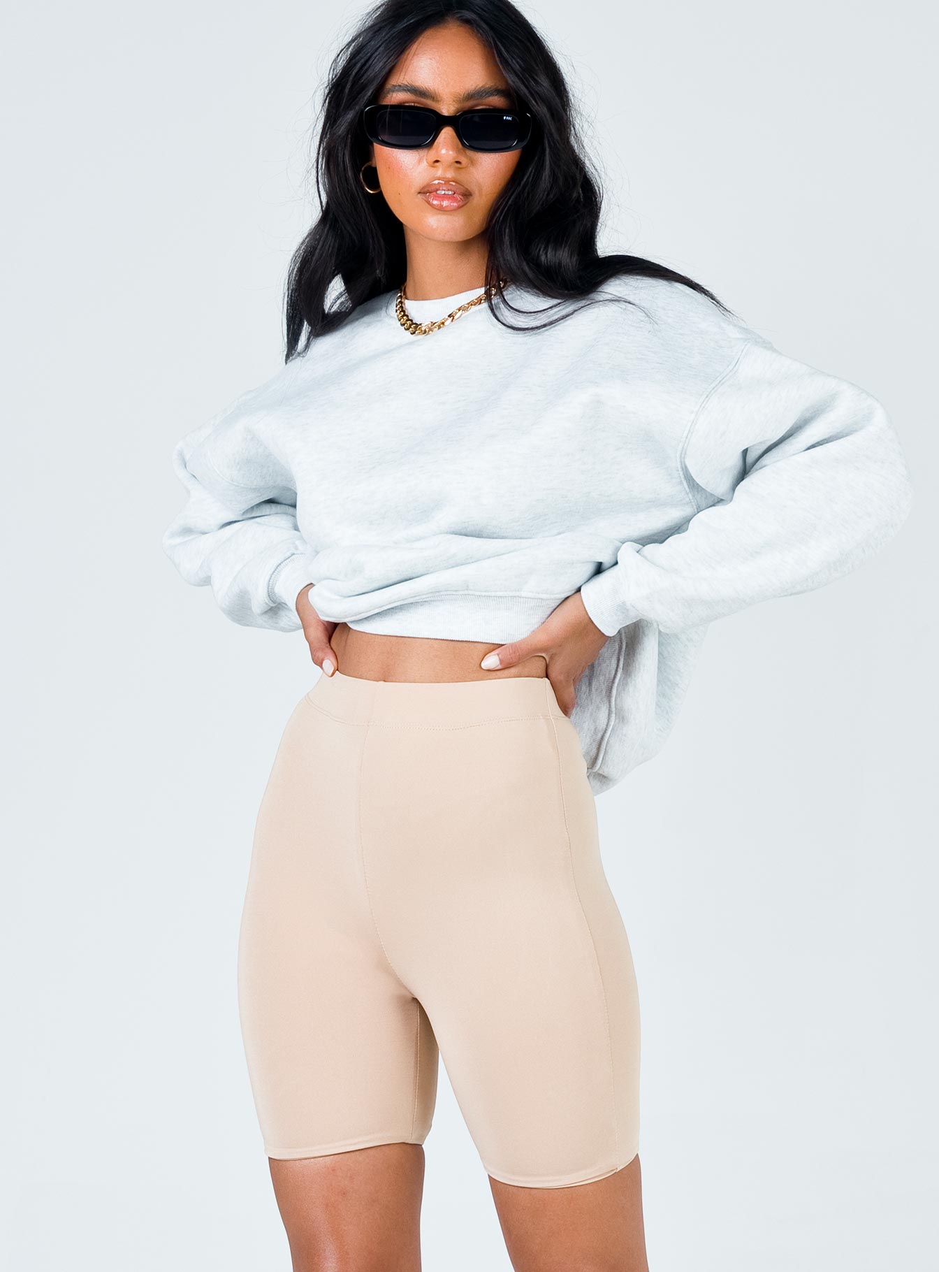 Biker Short Beige - Image 3