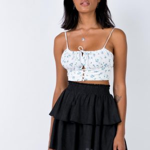 Greta Mini Skirt Black