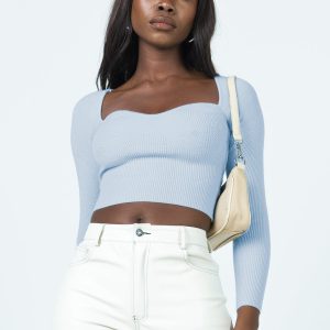 Alima Long Sleeve Top Blue