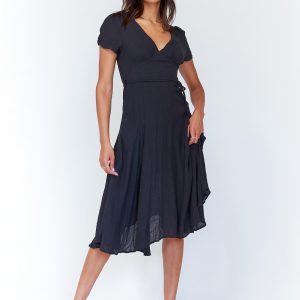 Felleni Midi Dress Black