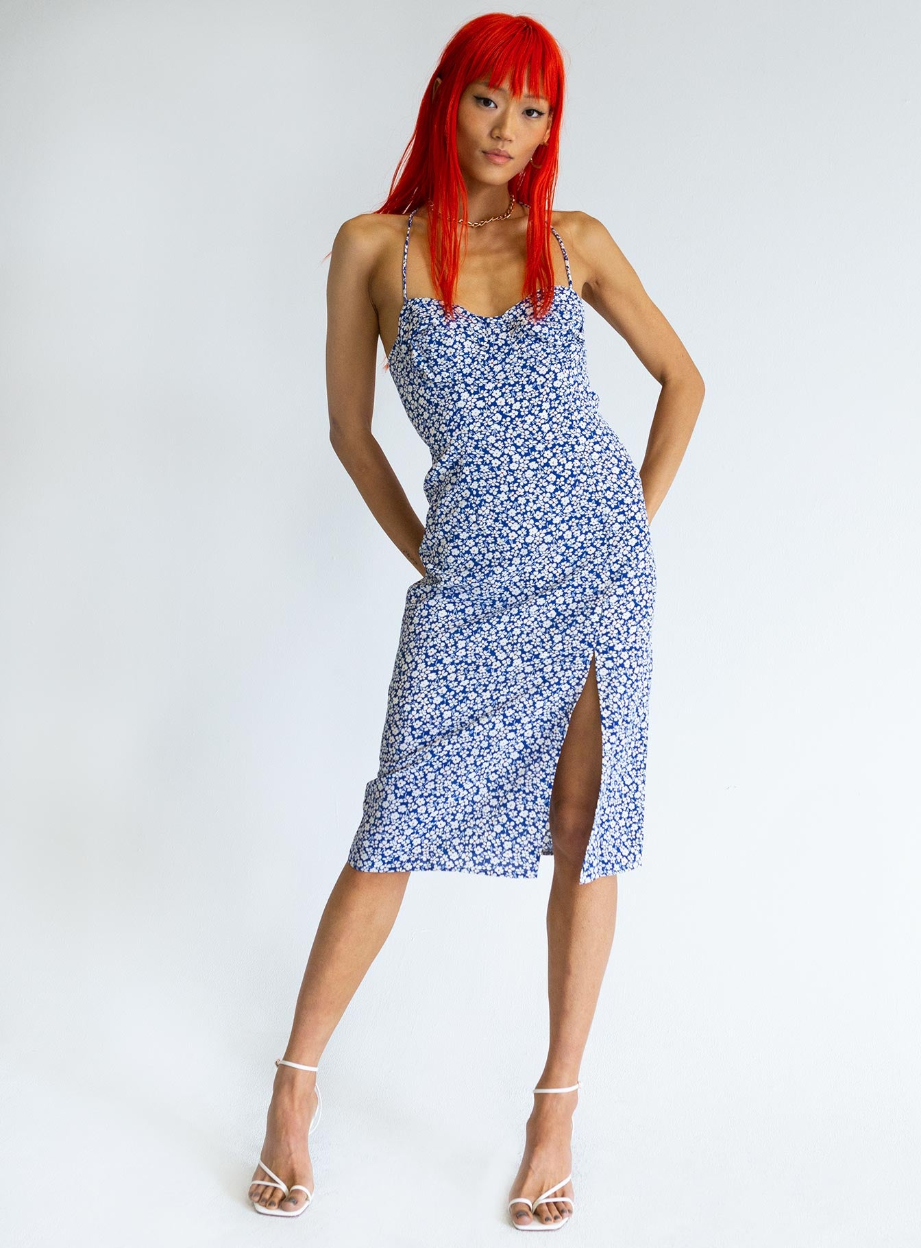 Sweetner Midi Dress Blue