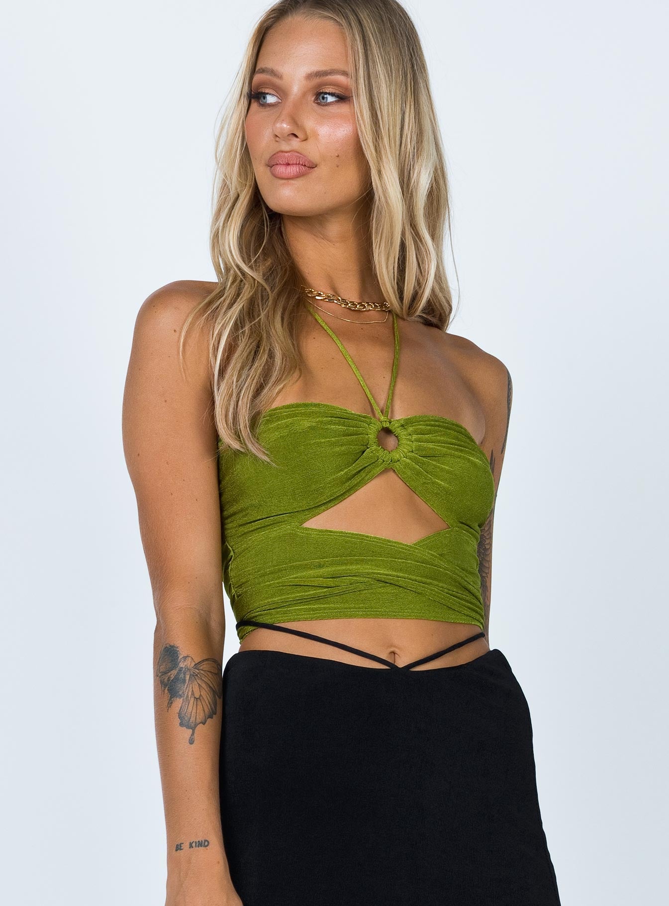 Loriella Ring Detail Crop Top - Image 4