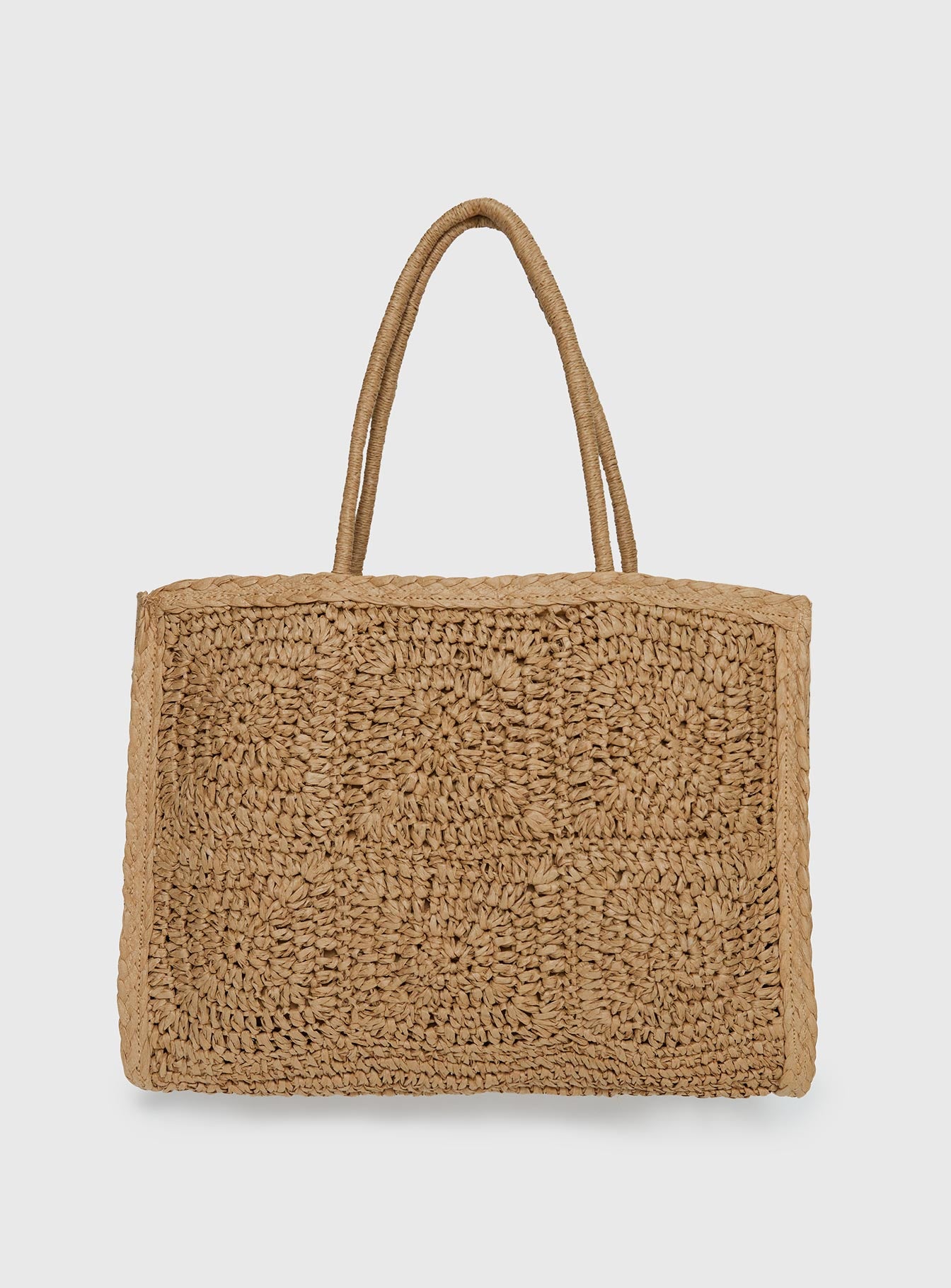 Love Like This Straw Tote Bag Tan - Image 2