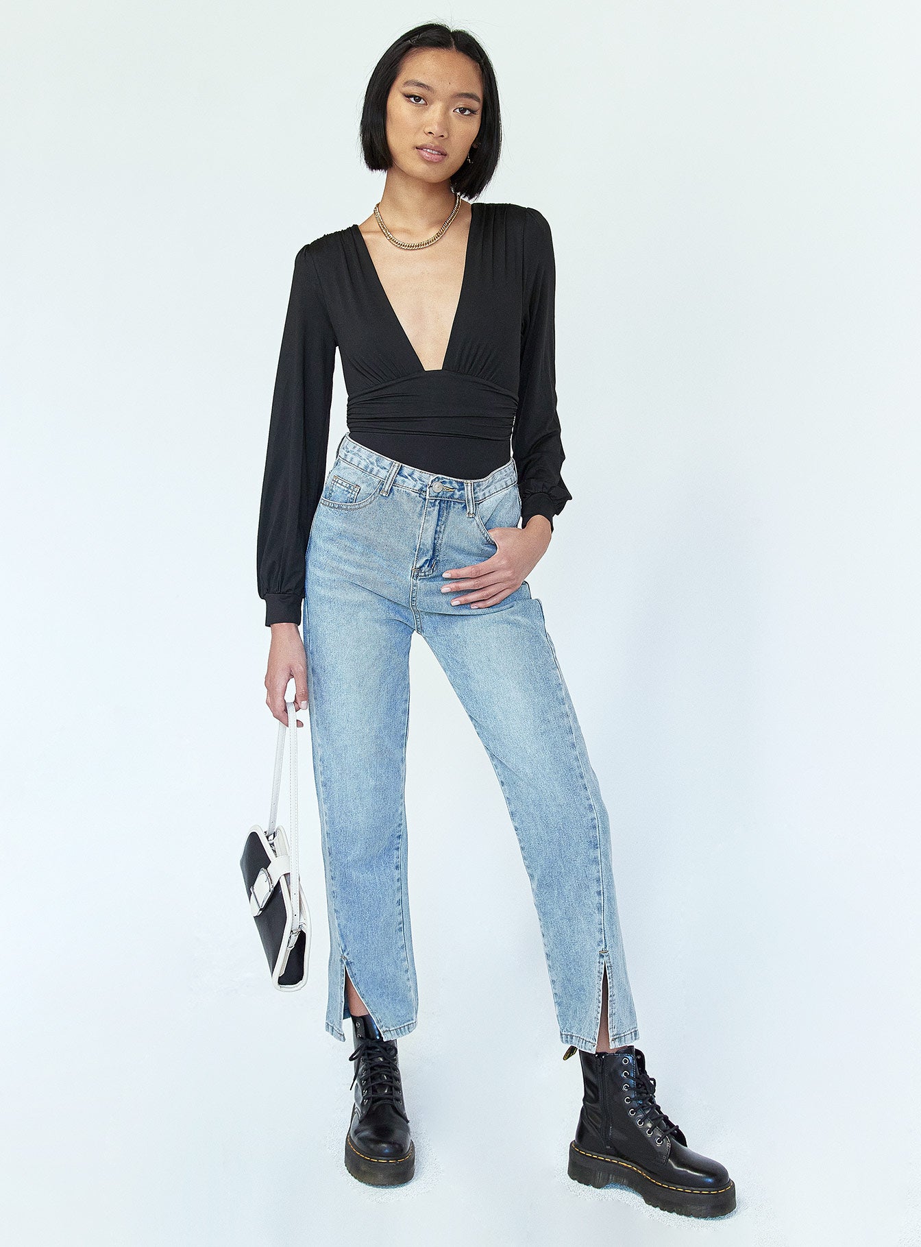 Jude Long Sleeve Bodysuit Black - Image 2