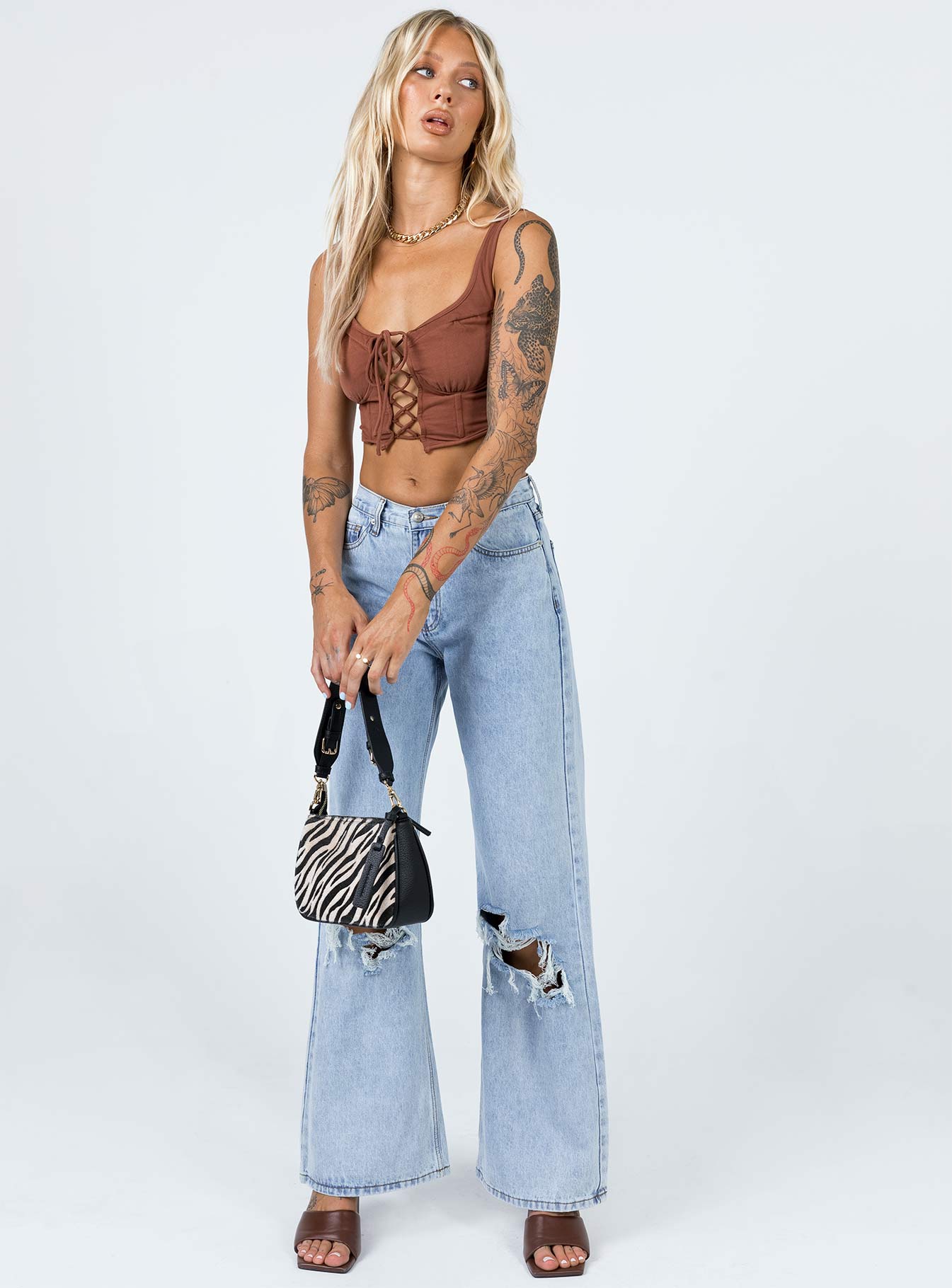 Melinda Top Brown - Image 3