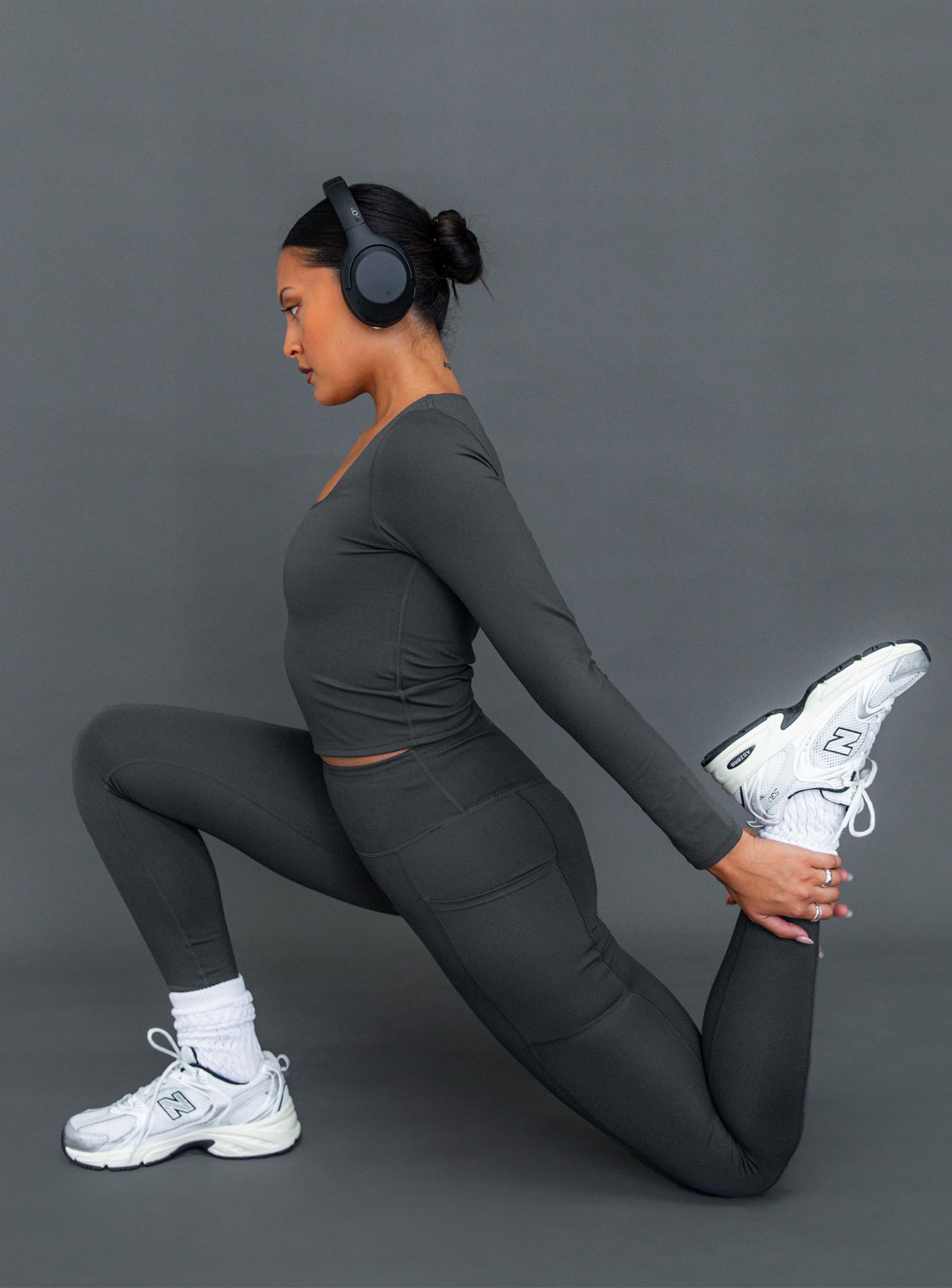 Achieve Activewear Leggings Grey - Image 3