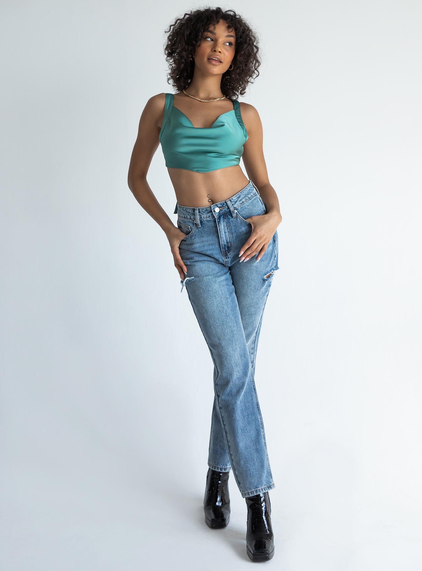 Britta Top Green - Image 2