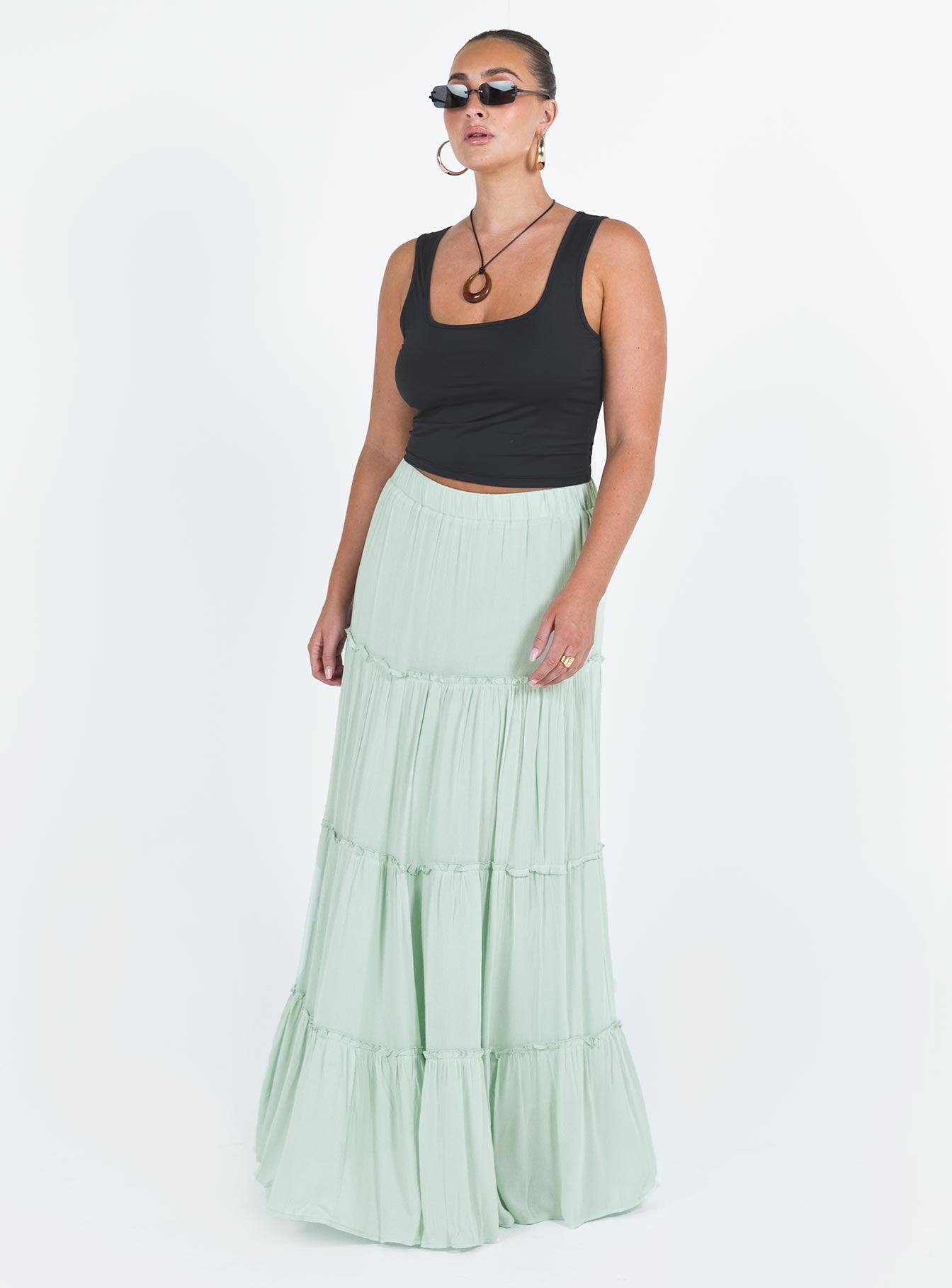 Miriah Maxi Skirt Sage - Image 3