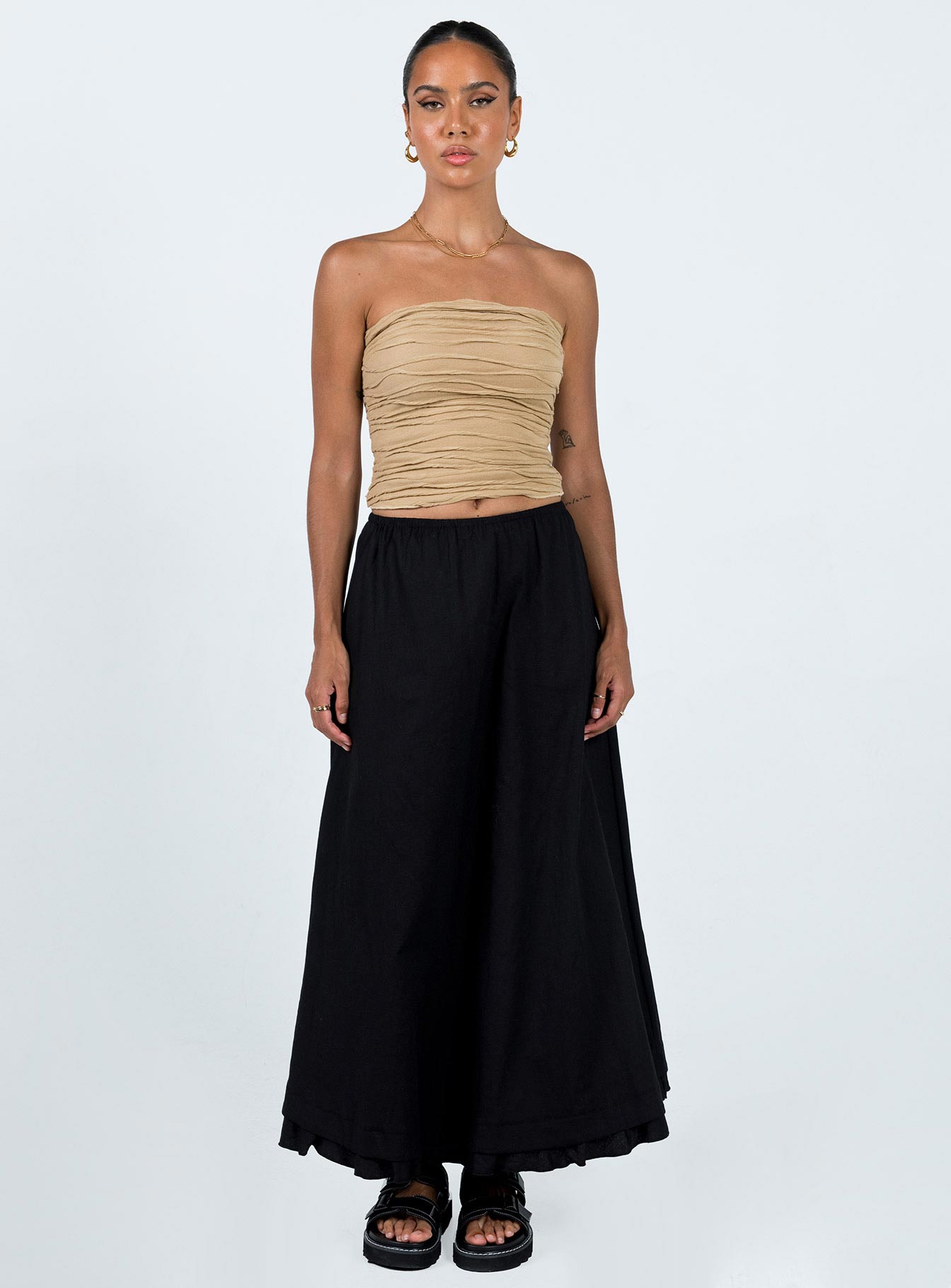 Empress Of Love Maxi Skirt Black - Image 3