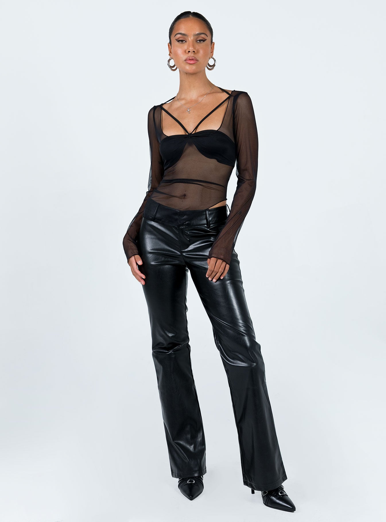 Garcian Long Sleeve Top Black - Image 3