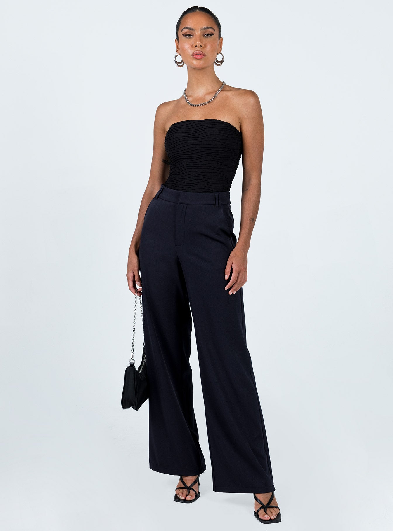 Makena Strapless Bodysuit Black - Image 4