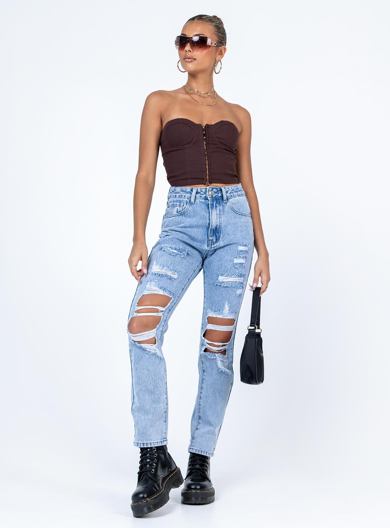 Oakdale Top Brown - Image 2