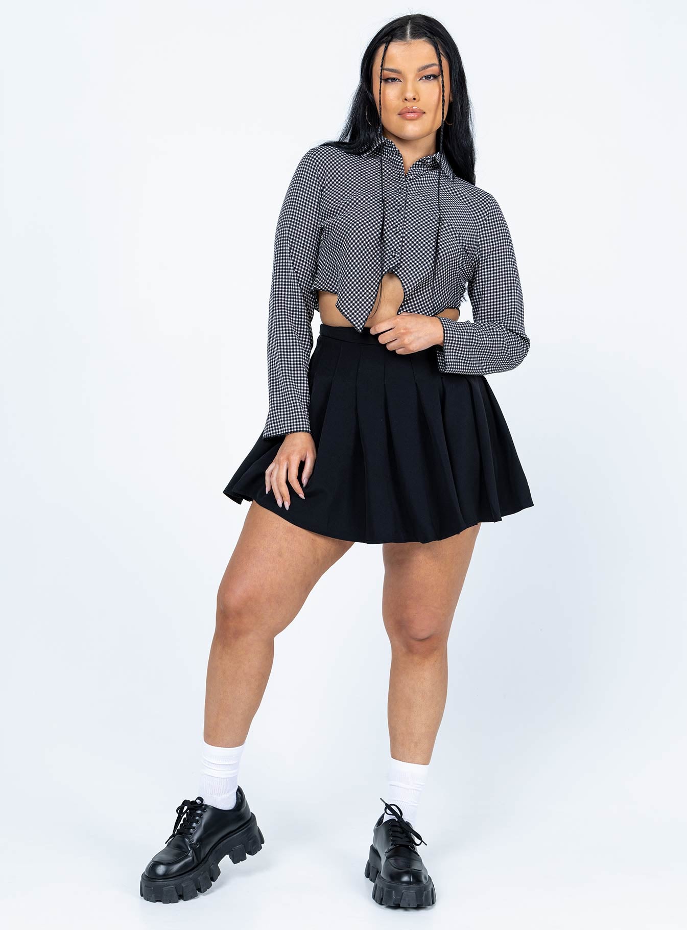 Nina Long Sleeve Top Black - Image 2