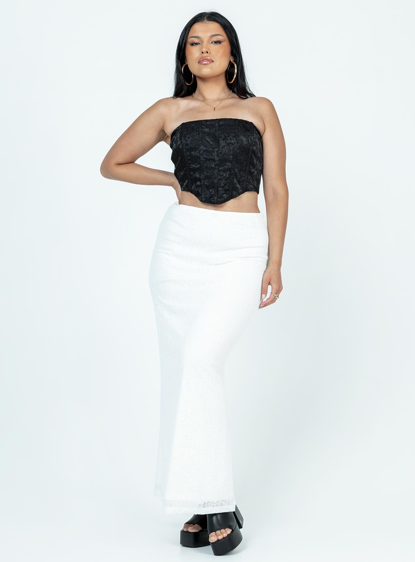 Maynard Maxi Skirt White - Image 3